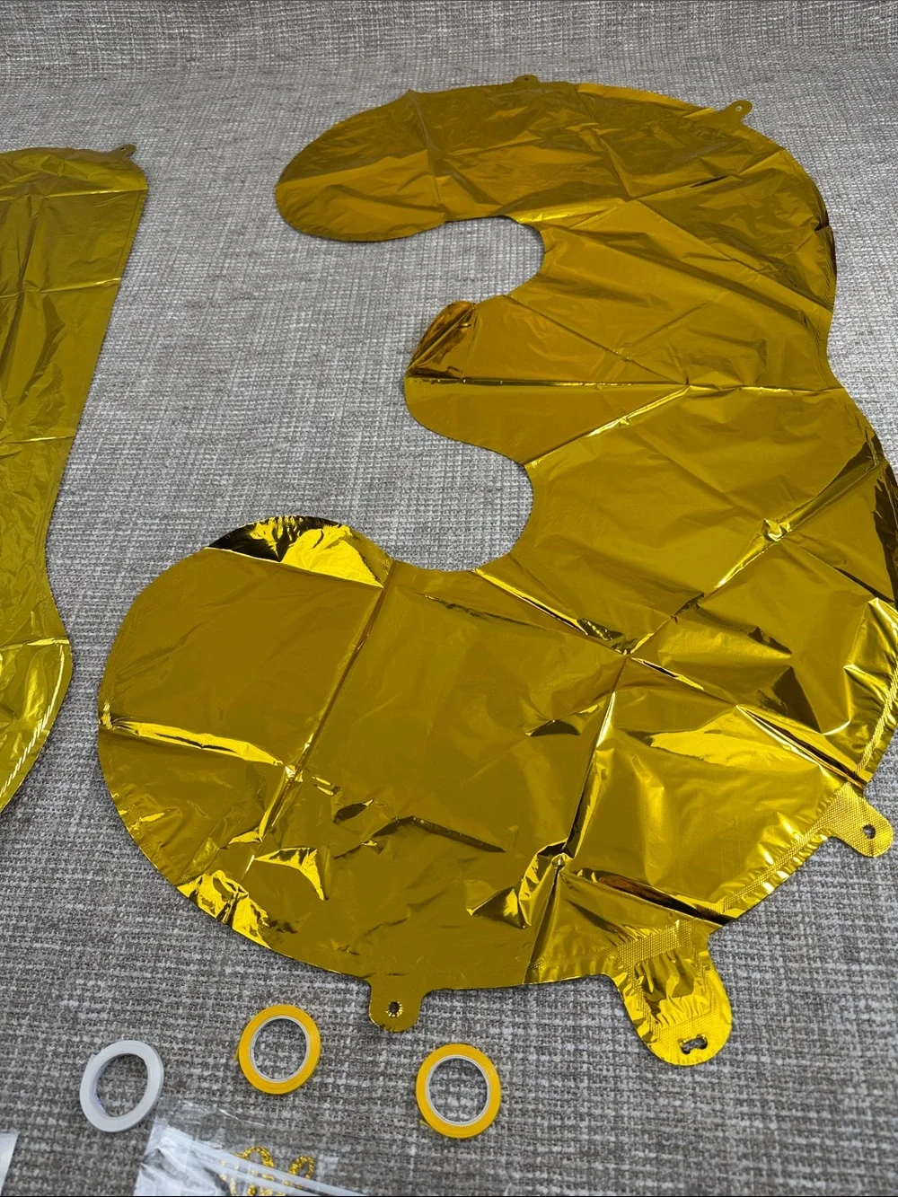 Gold Foil Number 13 Balloon Set